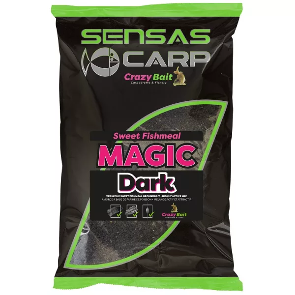 Sensas UK Słodka Mączka Rybna Magic Ciemny Zanęta 2kg
