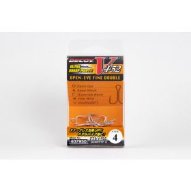 Decoy V-F52 #2 Haczyk dwuramienny z uszkiem i zadziorem 6szt