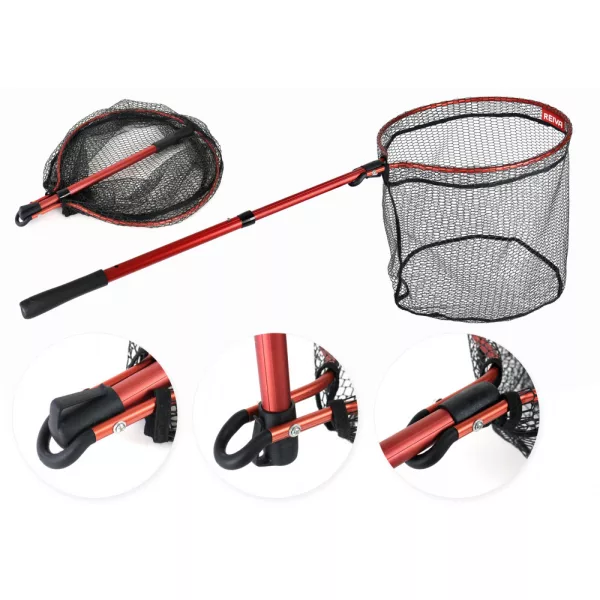 ReivaPredator Podbierak 135cm 50x45 Sztyca podbieraka z siatką Podbierak spinningowy