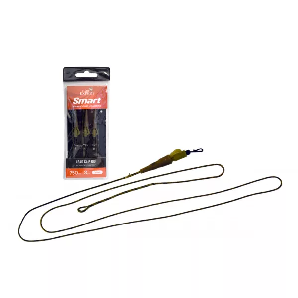 Carp Expert Smart 75cm Brązowy Gotowy Leadcore Montaż Z szybkozłączką 3szt