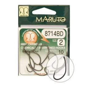   Maruto Haczyk 8714Bd Haczyki Karpowe Hc T.D.E.5° Zadziorowe Kute Czarny Nikiel 2