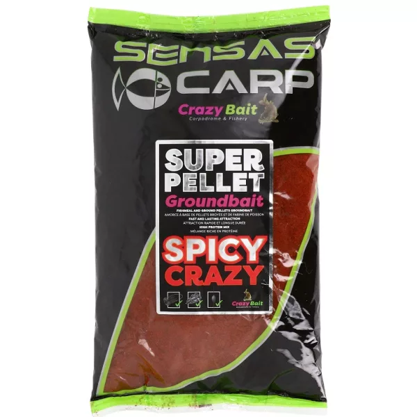 Sensas Super Pellet Pikantny Szalony Zanęta 1kg