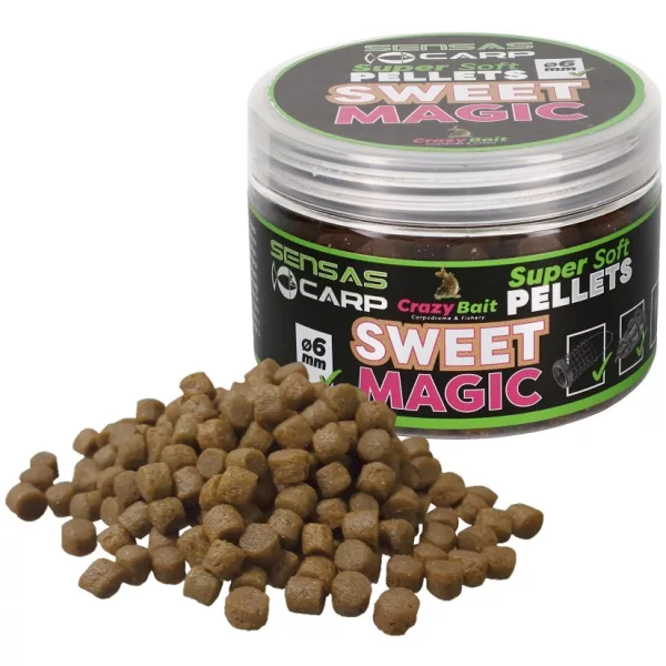Sensas Super Miękka Sweet Magic 6mm Pellet haczykowy 60gr