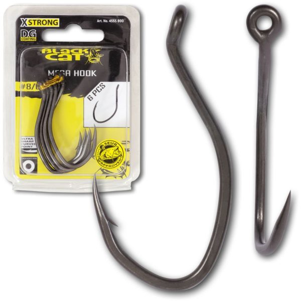Black Cat Mega Hook Dg Dg Coating #6/0 6Szt/Opakowanie