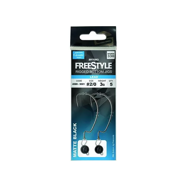 Spro FreeStyle Rigged Bottom Jigs Glow 3g #1 bottom jig