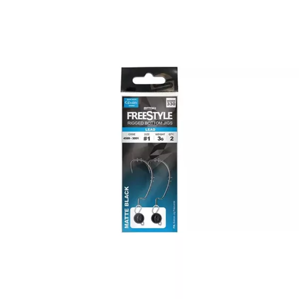 Spro FreeStyle Rigged Bottom Jigs Glow 5g #1 bottom jig