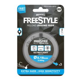 Spro FreeStyle Reload Jig Rig 0.18mm előkötött horog