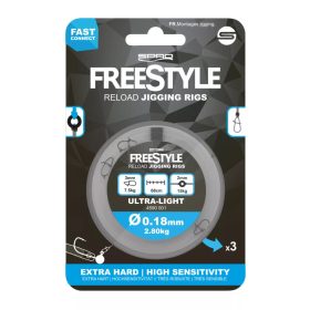 Spro FreeStyle Reload Jig Rig 0.35mm előkötött horog
