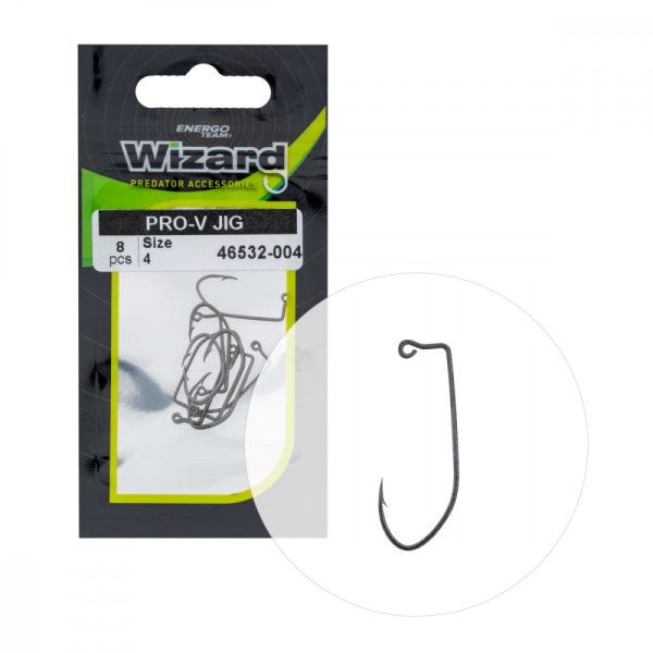 Wizard Pro-V Jig Z uszkiem i zadziorem 4 Hak spinningowy offsetowy