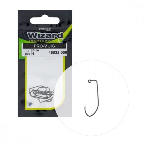 Wizard Pro-V Jig Z uszkiem i zadziorem 6 Hak spinningowy offsetowy