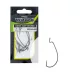 Wizard Wide Gap Worm Z uszkiem i zadziorem 4/0 Hak spinningowy offsetowy