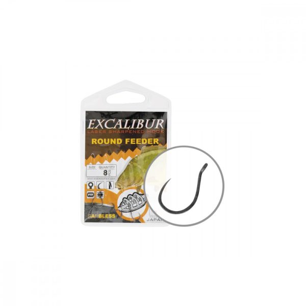 Haczyk Excalibur Round Feeder Barbless 18