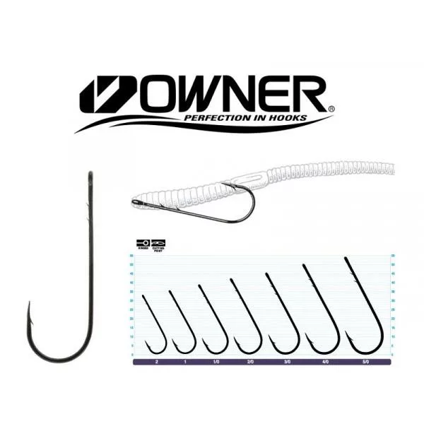 Owner 5100 2 Barbed, Hook with eye Single Zander Hook 6pcs