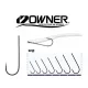 Owner 5100 2 Barbed, Hook with eye Single Zander Hook 6pcs