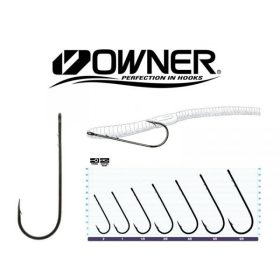 Owner 5100 2/0 Barbed, Hook with eye Single Zander Hook 6pcs