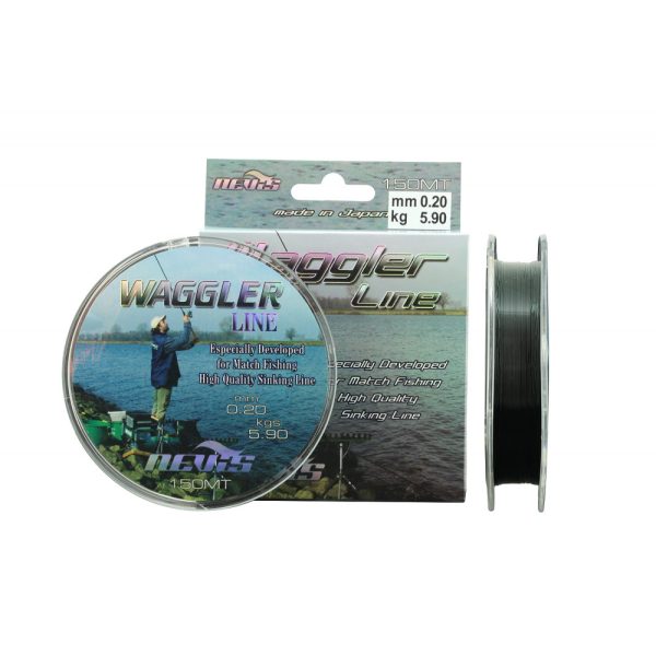 Nevis Waggler 150m 0.16mm Monofil żyłka główna-Szary