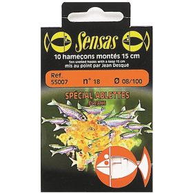   Sensas Special Bleak 15cm 0,08mm 22 Przypon monofilamentowy z haczykiem 10 szt.