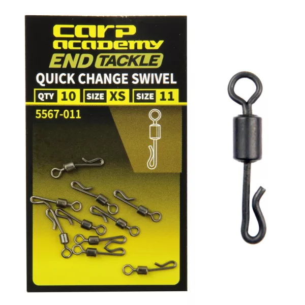 Carp Academy Szybkozłączka karpiowa z krętlikiem rozmiar 8 M 10szt