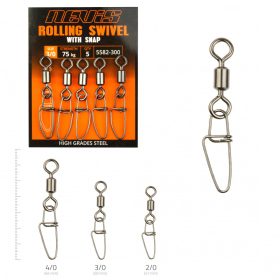 Nevis Bardzo mocny krętlik z agrafką bezpieczeństwa 3/0