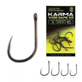   Carp Academy Karma Wide Gape XR 2 Kail Berlubang, Tanpa Duri 10db