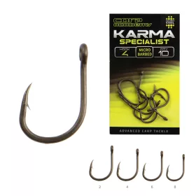   Carp Academy Karma Specialist-X 8 z oczkiem, haczyk z zadziorem 10szt