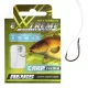 Nevis 12 Z zadziorem, z oczkiem 40cm 0,18mm Monofilamentowy Gotowy przypon Haczyk do feedera 10szt