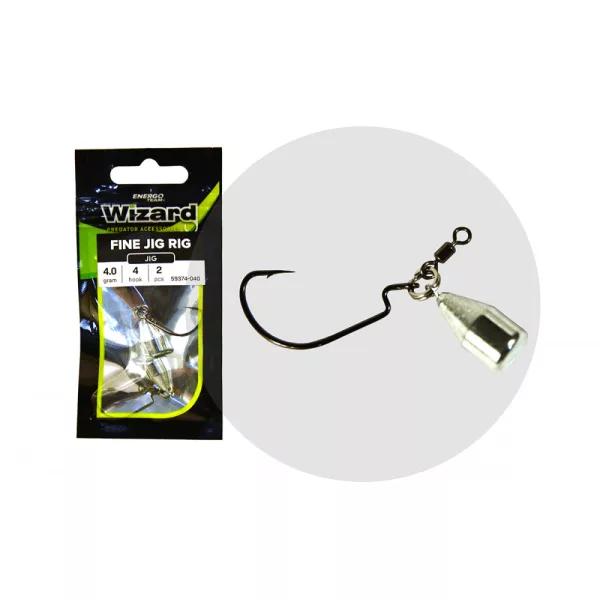 Wizard Fine Jig Rig 4 4gr Zestaw offsetowy 2 szt.