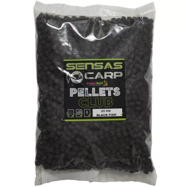 Sensas Pellety klubu Black Fish 8mm Pellet zanętowy 10kg