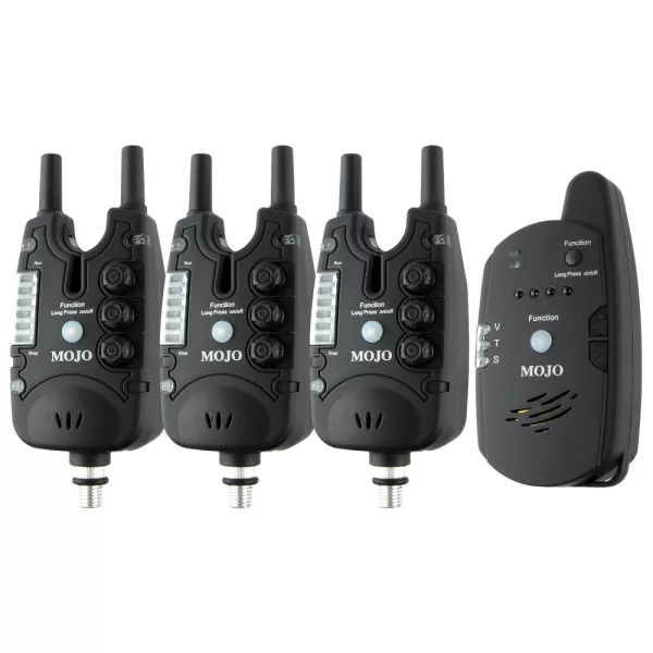 Carp Academy Mojo XTI elektryczny sygnalizator brań 3+1 zestaw