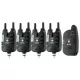 Carp Academy Mojo XTI elektroniczny sygnalizator brań 4+1 zestaw