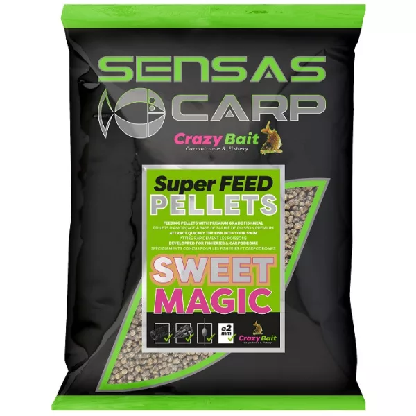 Sensas Super Feed Pellets Sweat Magic 2mm Pellet zanętowy 700gr