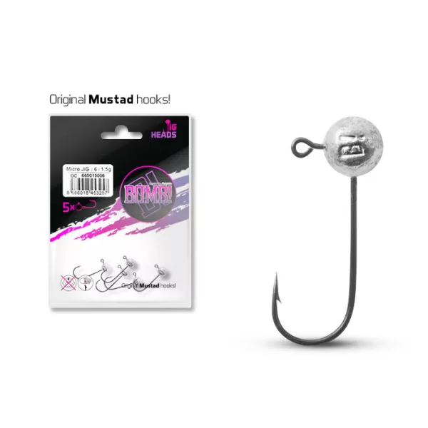 Delphin BOMB! Micro JIG fej 4/0 - 3gr - 5db