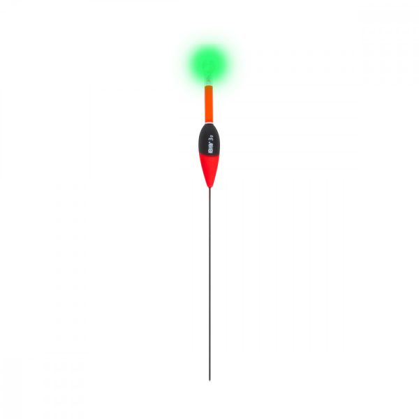 iBite Allround Mega 3gr 435 bateria+czerwona dioda LED+zielona dioda LED Pływak z świetlikiem