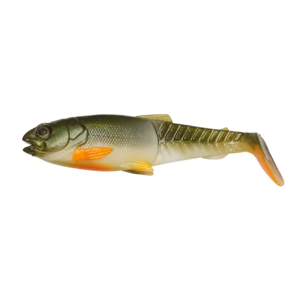 Savage Gear Craft Cannibal Paddletail Przynęta plastikowa 10,5cm 12gr Olive pearl Hot orange
