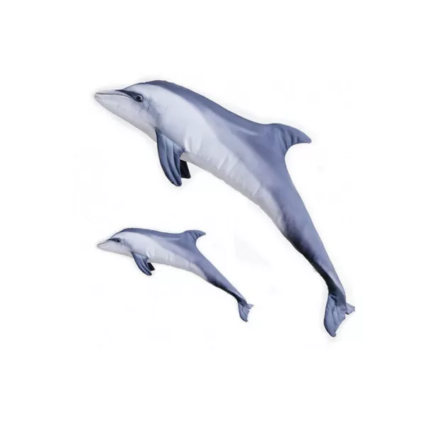 EnergoTeam The Bottlenose Dolphin Grey 55cm Poduszka w kształcie ryby