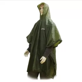 Outdoor PVC Poncho Oliwkowe Peleryna przeciwdeszczowa M