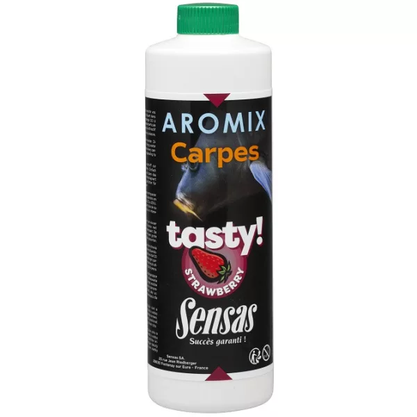 Sensas Aromix Carp Tasty Strawberry Płynny Atraktant 500ml