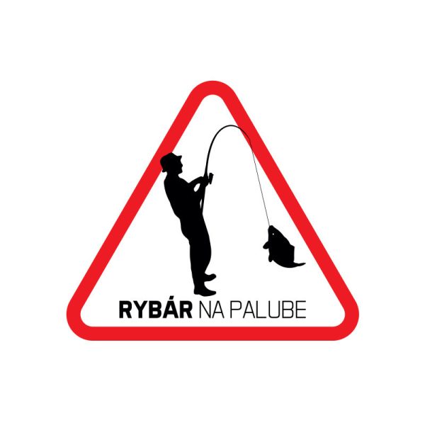 Delphin Naklejka samoprzylepna - Rybár na palube