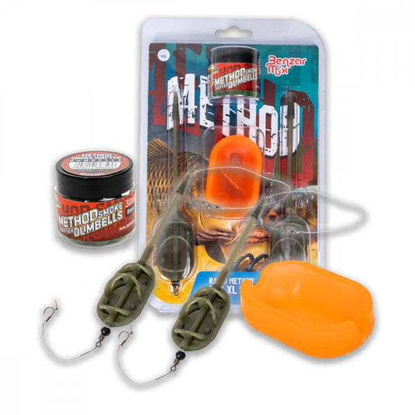 Benzár Mix Rapid Method Arc XL Zestaw Montażowy 30gr 2 szt. zestawu+wypełniacz+przynęta Gruntowy