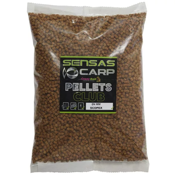 Sensas Pellety Scopex Club 4mm Zanętowe 1kg
