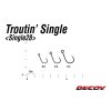 Decoy 28 Troutin Single #4 Earred Barbed Single Predator Hook 16pcs