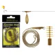 Carp Academy Przypon Z rdzeniem ołowianym Z klipsem bezpieczeństwa 95cm 35lbs (359061)