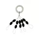 Nevis Stoper Gumowy Czarny 8x5mm XXL