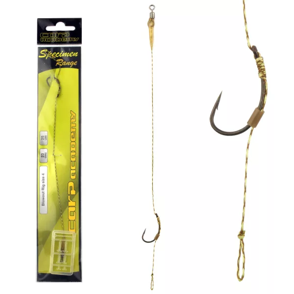 Carp Academy Przypon boili Czarny 4 1 szt./opak. Hak boili z oczkiem i zadziorem