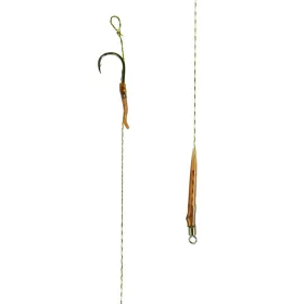   Carp Academy Przypon karpiowy Z pozycjonerem haczyka Czarny 2 Z oczkiem Z zadziorem Haczyk karpiowy