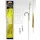 Carp Academy Basic Special Rig Teflon Czarny 6 2 szt./opakowanie z oczkiem z zadziorem pleciony haczyk z przyponem