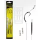 Carp Academy Blow Back Rig Czarny 4 2 szt./opak. Hak boili z oczkiem i zadziorem