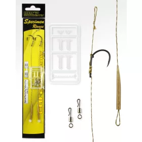   Carp Academy Special Pop Up Rig Teflon Czarny 6 2szt/opakowanie Z oczkiem Z zadziorem Haczyk karpiowy