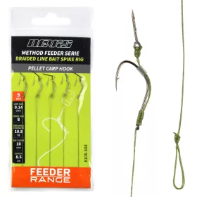   Nevis 10 Előkötött Fonott Feeder Előke Csalitüskével 5db