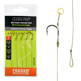   Nevis 10 Feeder Pleciony Przypon Z Silikonowym Pierścieniem 5szt